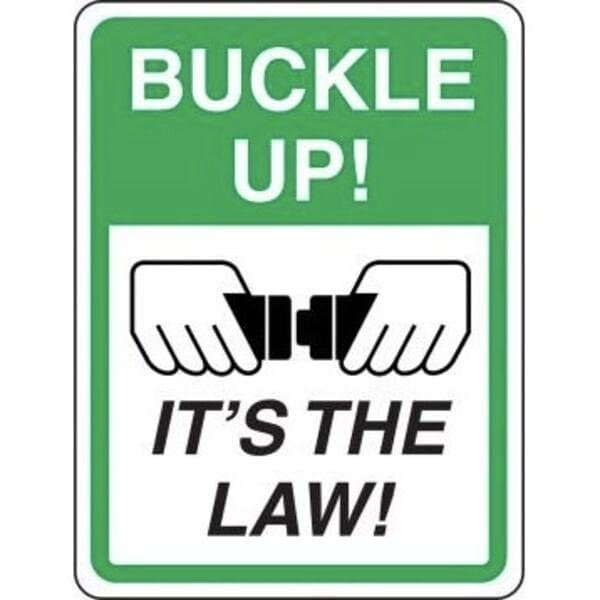 Accuform DRIVER SAFETY SIGN BUCKLE UP IT'S MTRFG13RA MTRFG13RA - main